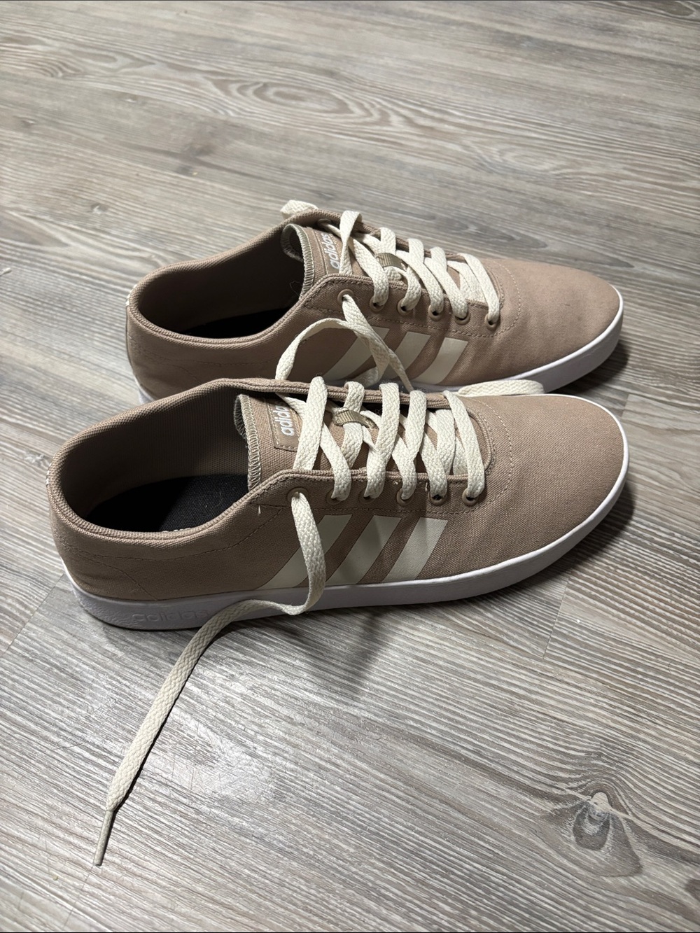 adidas Men’s/Women’s Taupe Lace-Up Sneakers